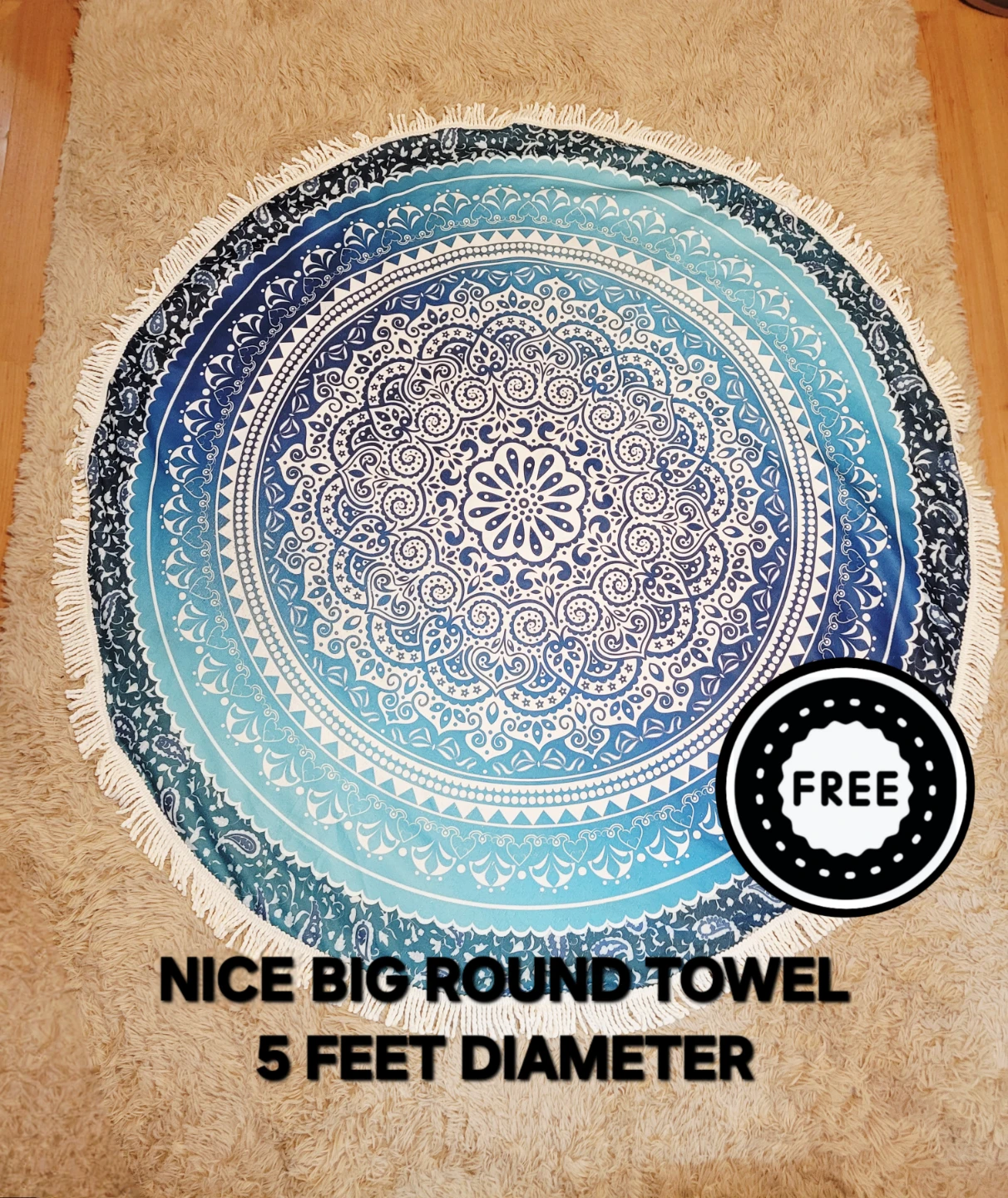 BIG ROUND TOWEL