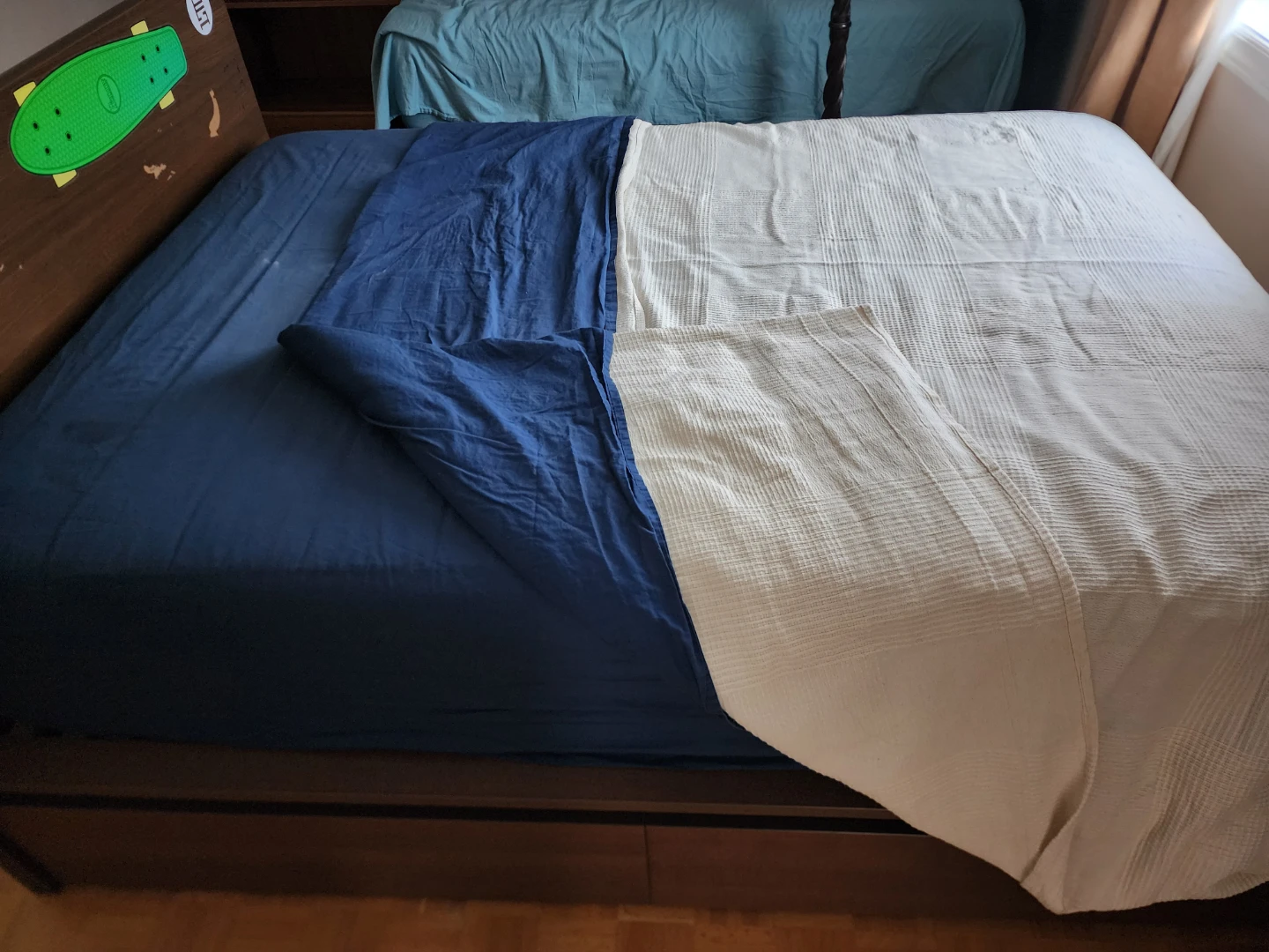 Ikea bed frame.   It will be disassembled prior to sale. - photo 2