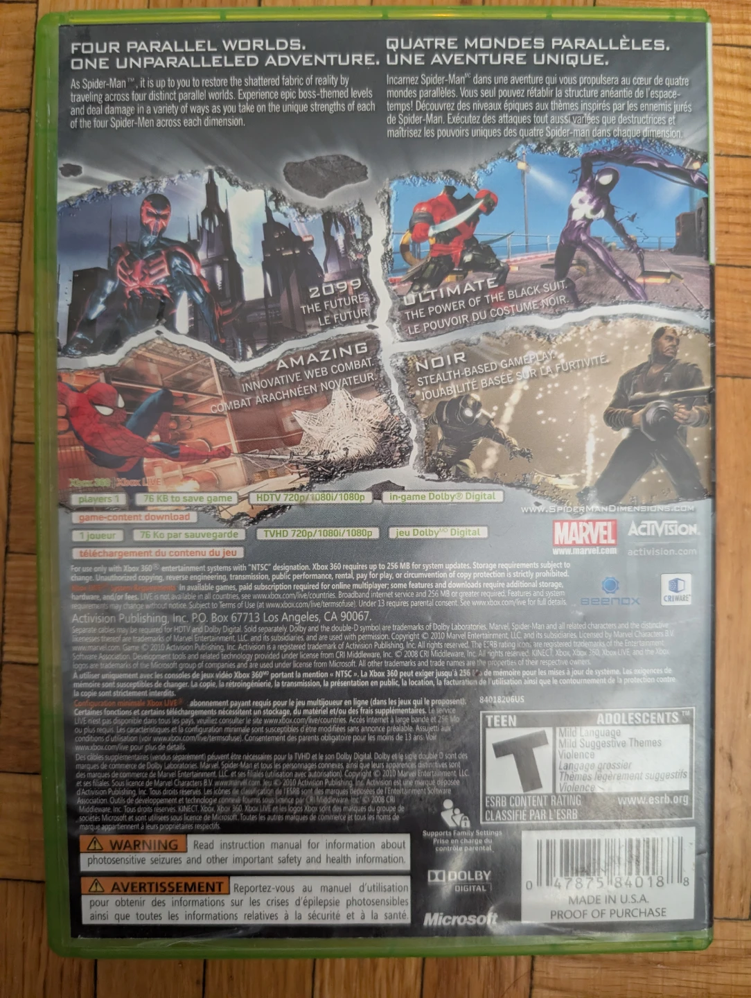 Spider-Man Shattered Dimensions Xbox 360 - photo 2