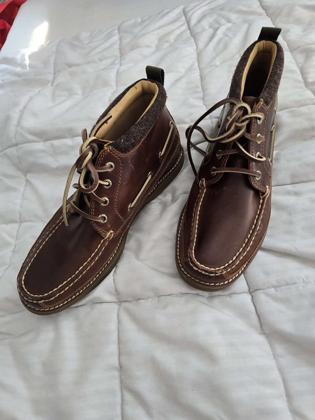 Sperry Chukka Boots Men's Size 9.5 Brown Leather