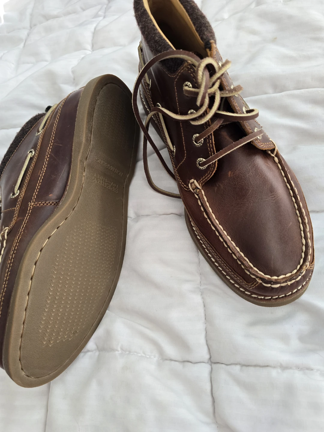 Sperry Chukka Boots Men's Size 9.5 Brown Leather - photo 2