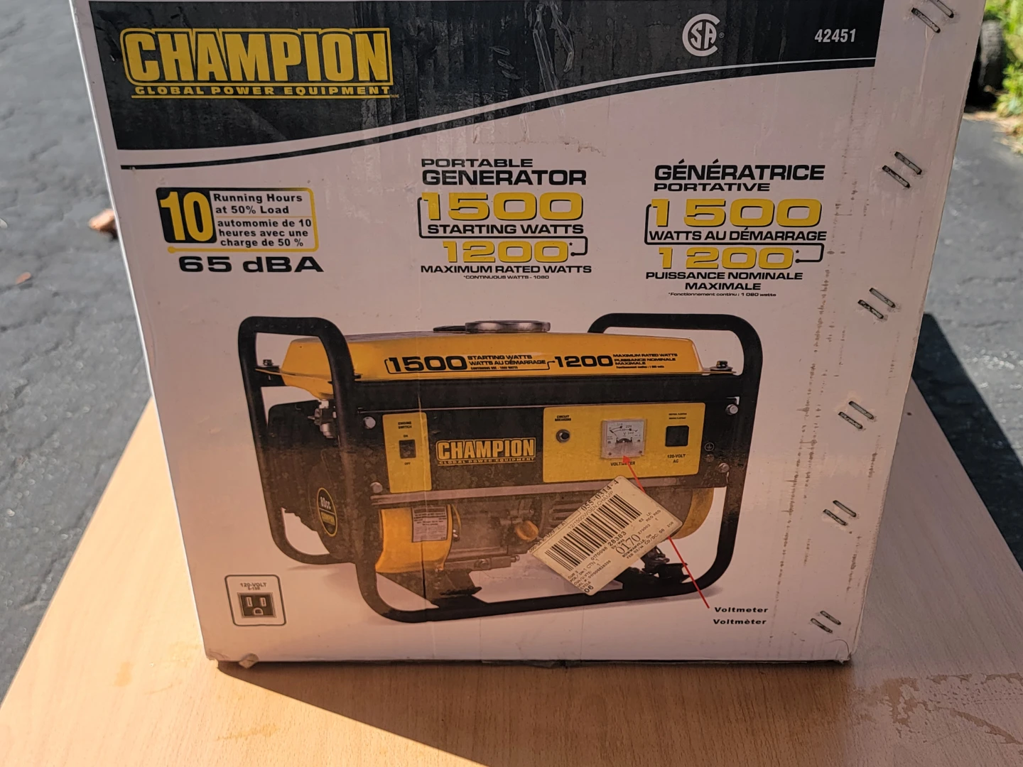 Champion Portable Generator 1500 Starting Watts - photo 4