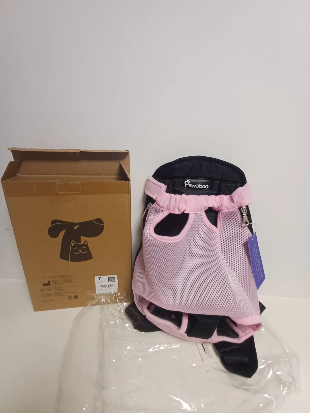 Pawaboo Pet Carrier Backpack - Pink, Size L - photo 4