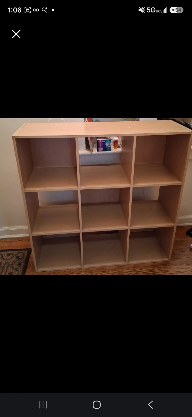 Wooden Cube Storage Shelf