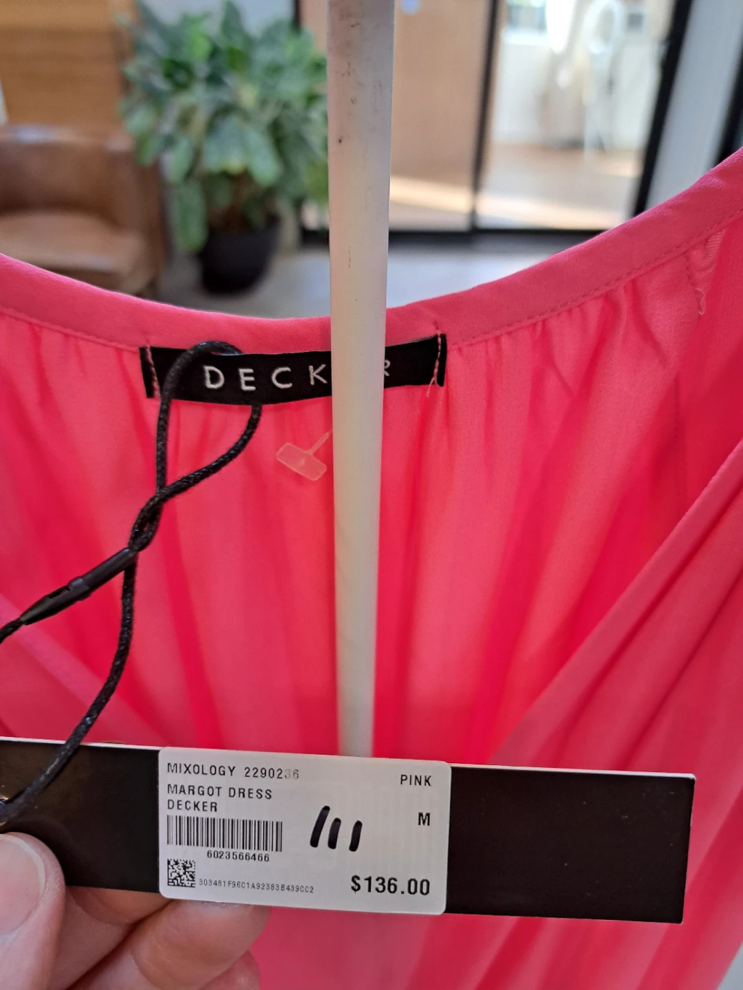 D E C K E R Margot Dress Pink - photo 2