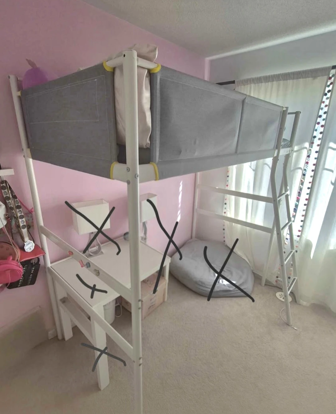Loft twin bed IKEA