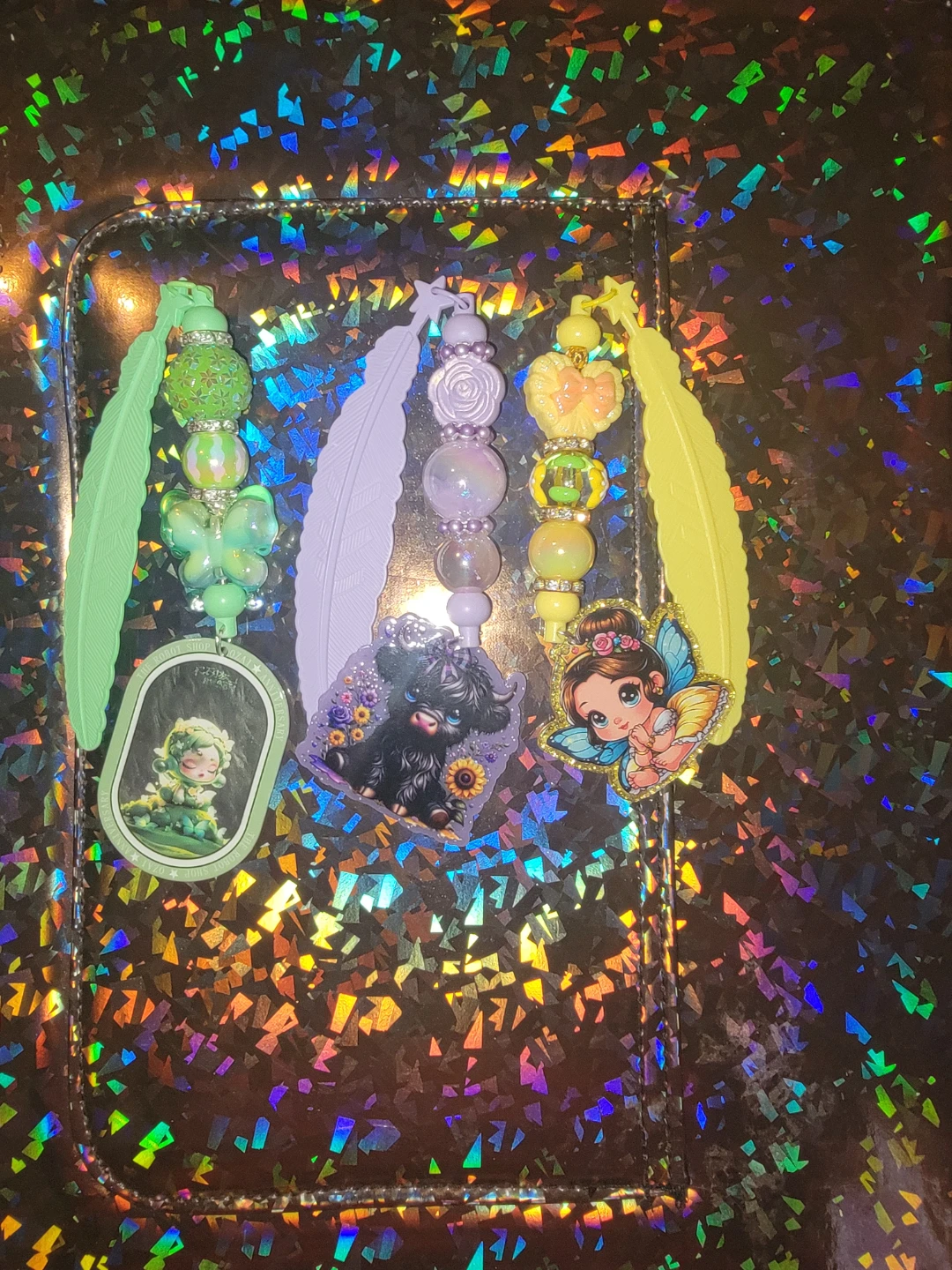 Handmade Beadable Bookmarks with Charms