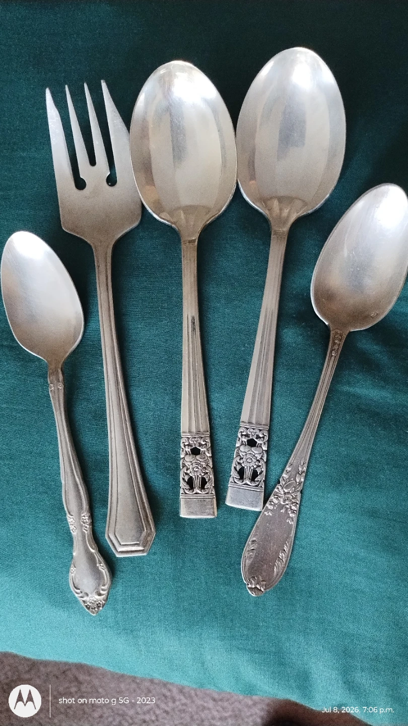 Silver Plated Serving Utensils Set - photo 2