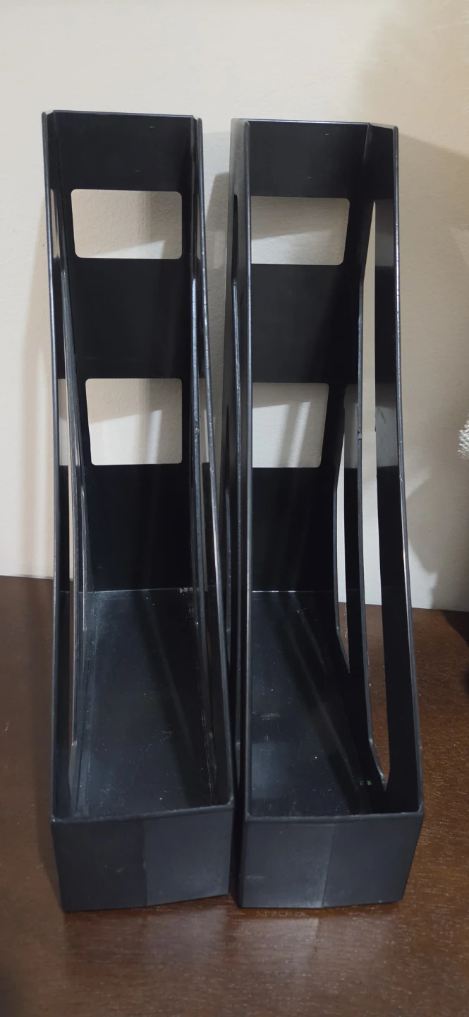Set of 2 Black Magazine Holders - photo 3