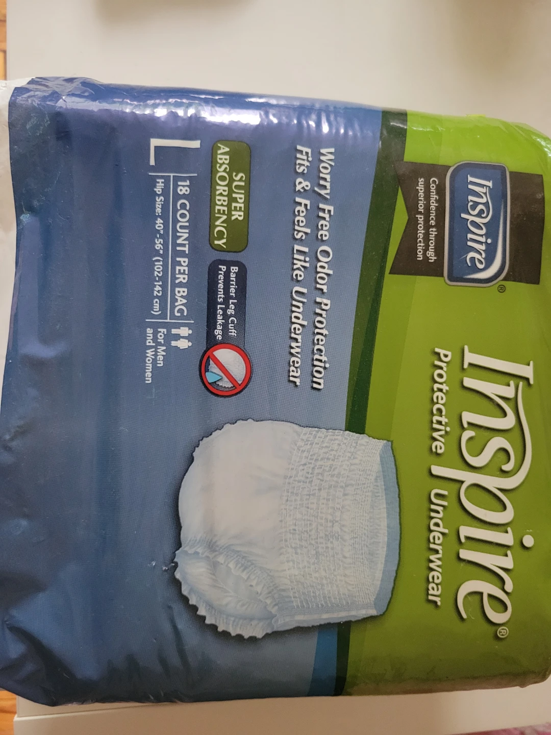Inspire Protective Underwear Size L - 18 Count - photo 3