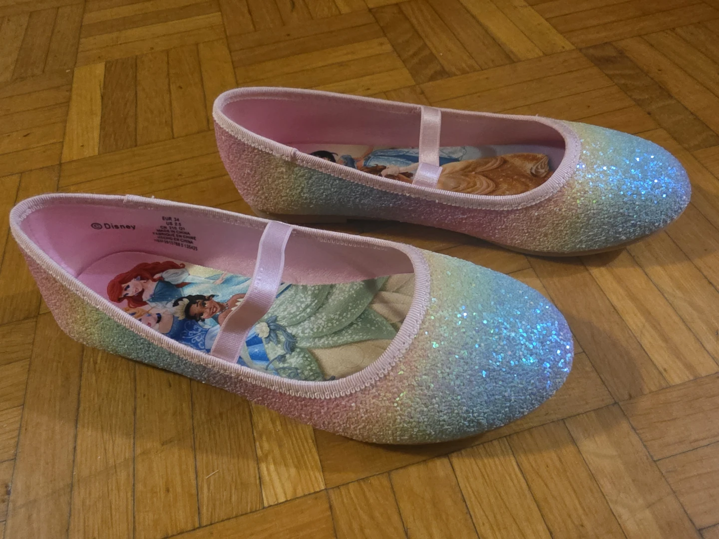 Disney Princess Glitter Flats Toddler Size 2 - photo 4