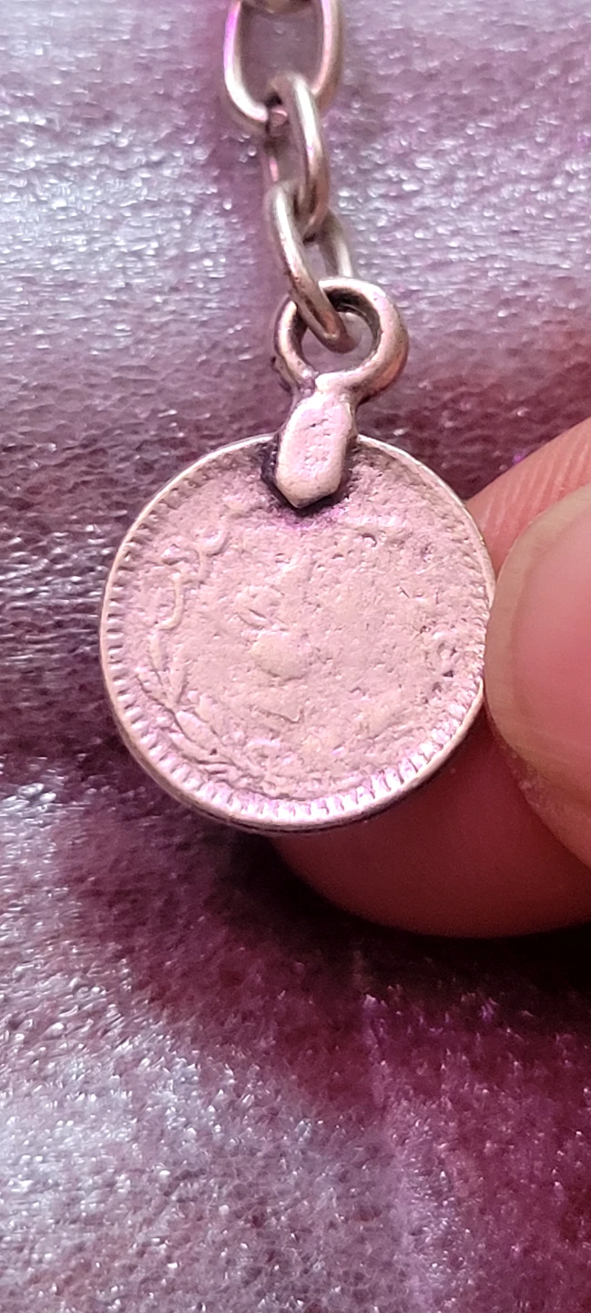 Silver-tone Bracelet with dirham Coin Charm - photo 2