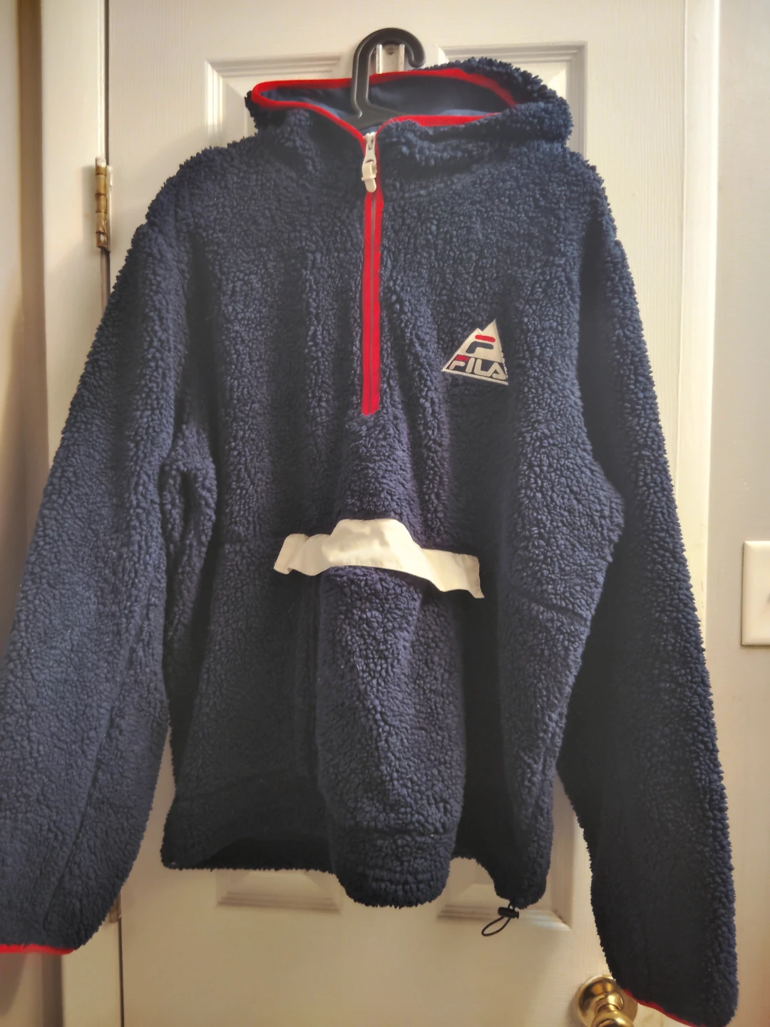 Fila Mountain Logo Sherpa Fleece Anorak Pullover