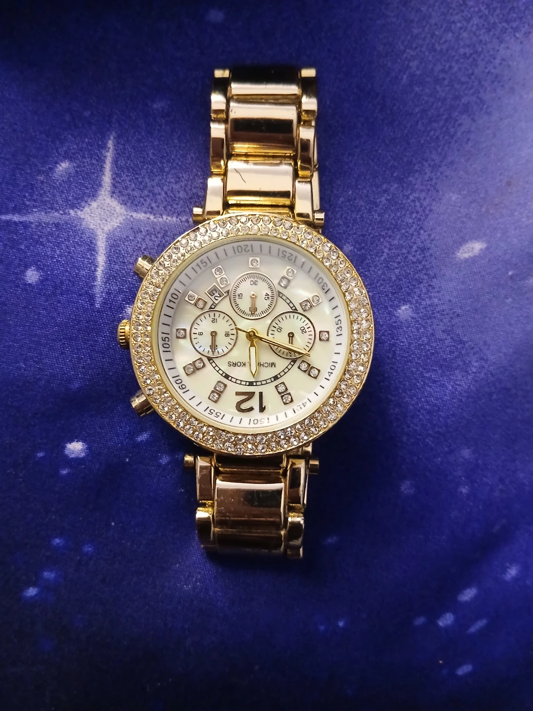 DYUNO Women's Gold Tone Watch with Crystal Bezel - photo 2