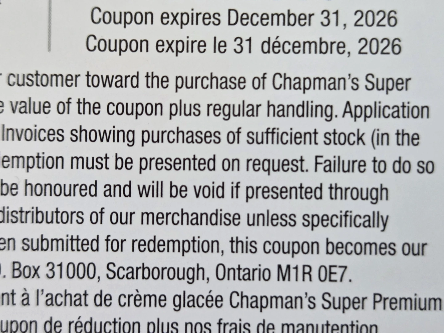 $4 Chapman's Ice-cream Vouchers - photo 2