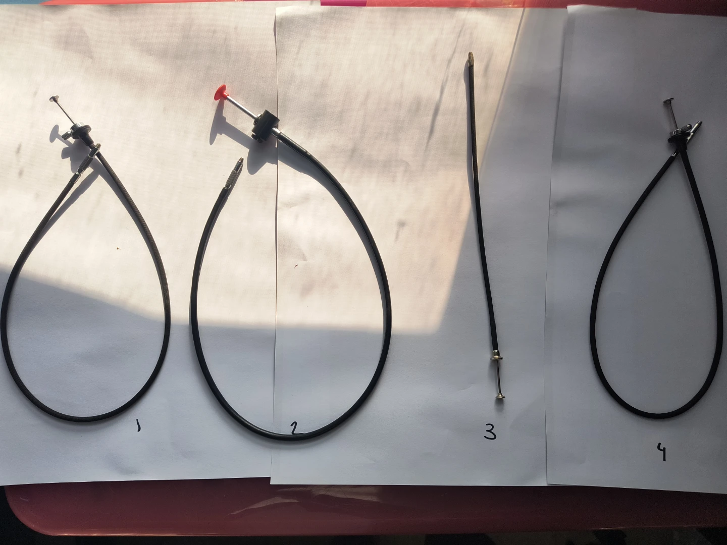 Lot of 4 camera shutter Cables