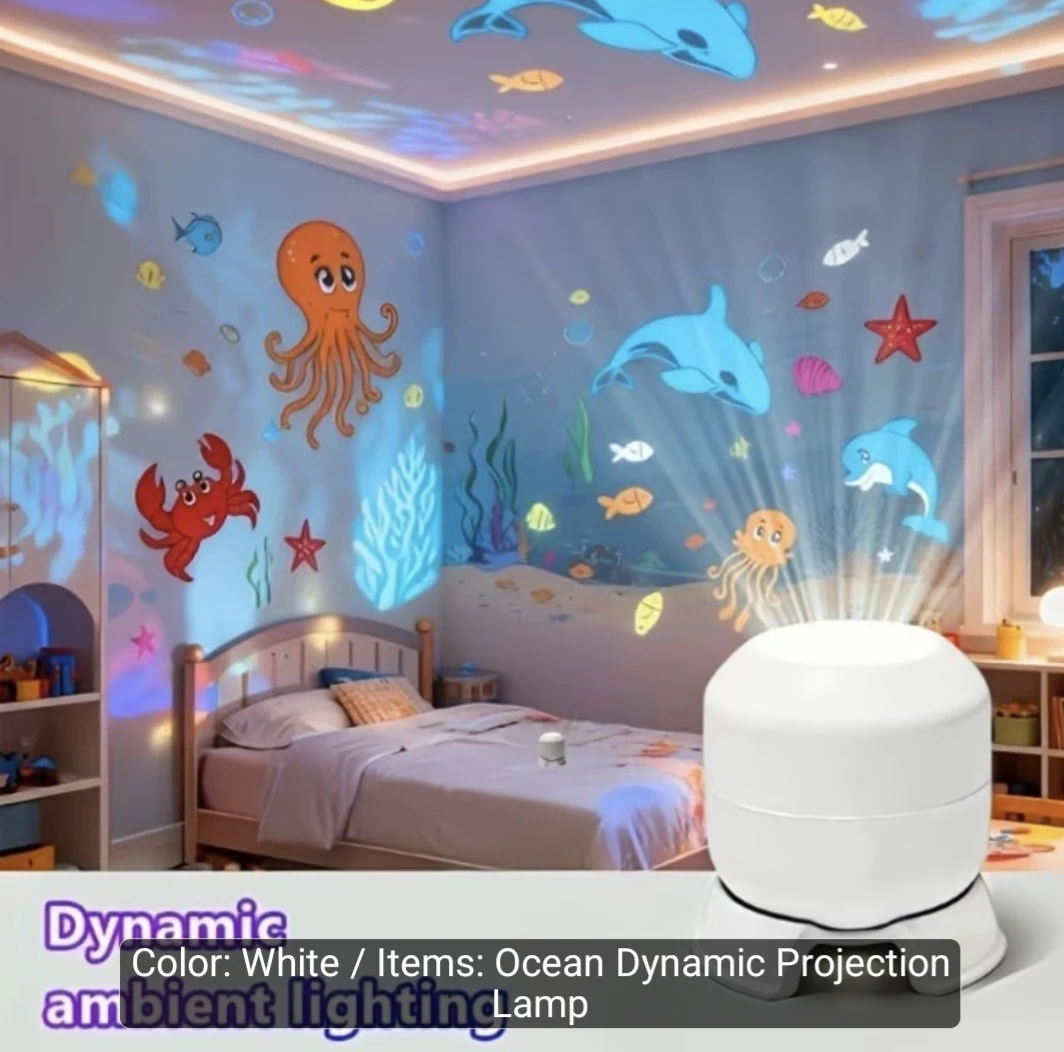 Ocean Dynamic Projection Lamp - White - photo 4