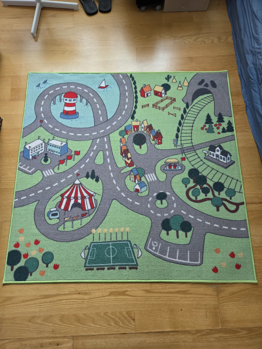 IKEA STADSDELL Play Mat Rug 130x133 cm