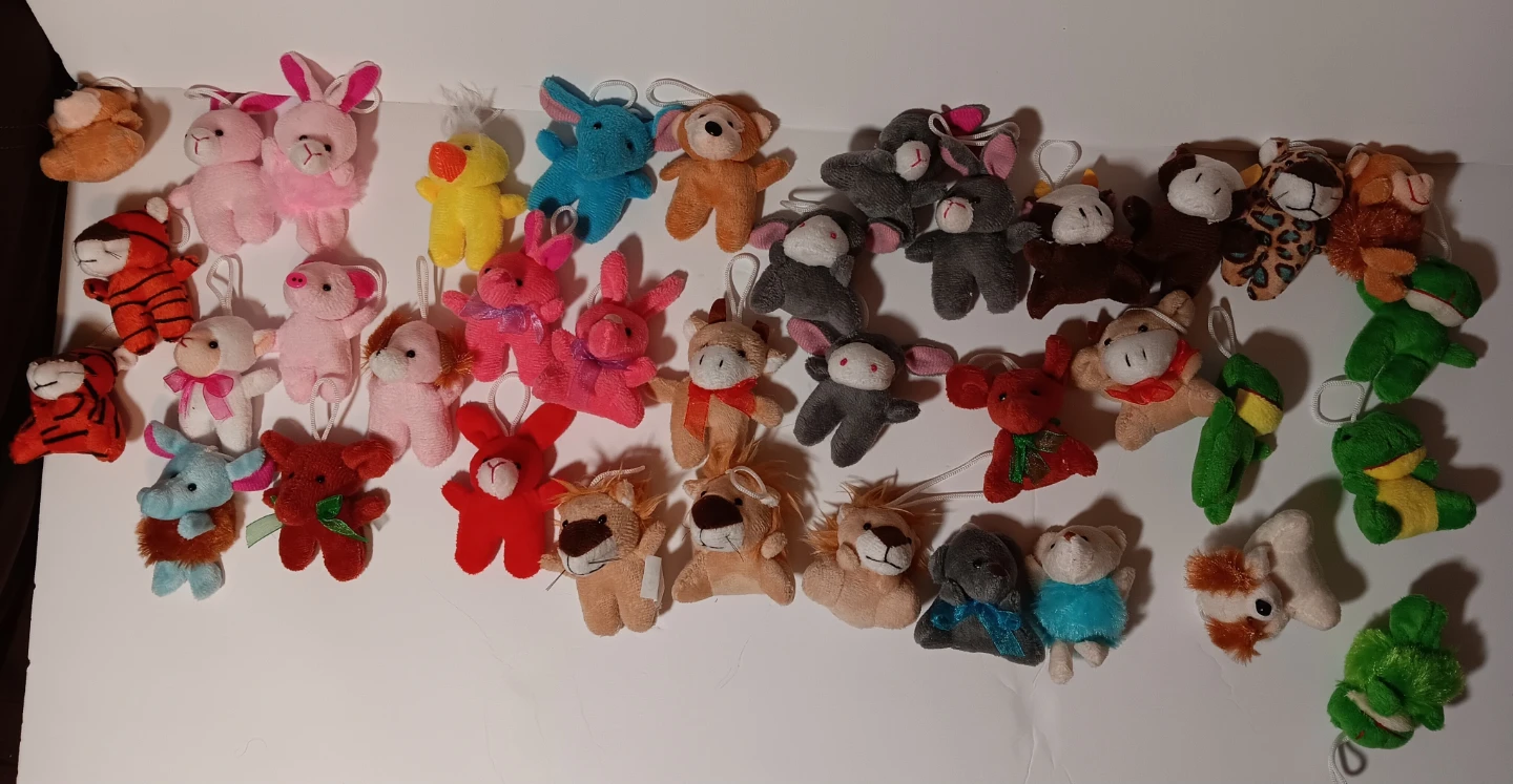 Assorted Plush Animal Keychains - photo 2