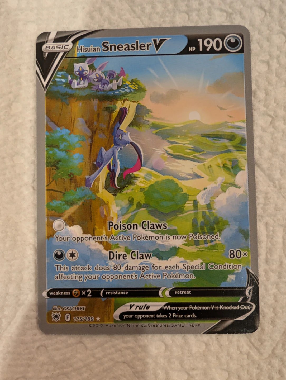Hisuian Sneasler V ( Full Art ) SWSH 10 Astral Radiance - photo 4