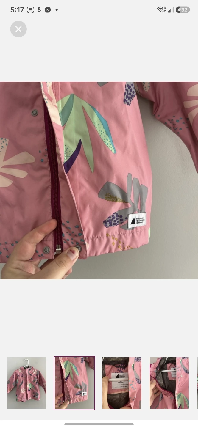Mountain Equipment Company Pink Floral Rain Jacket - photo 2