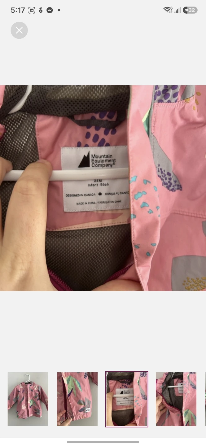 Mountain Equipment Company Pink Floral Rain Jacket - photo 3