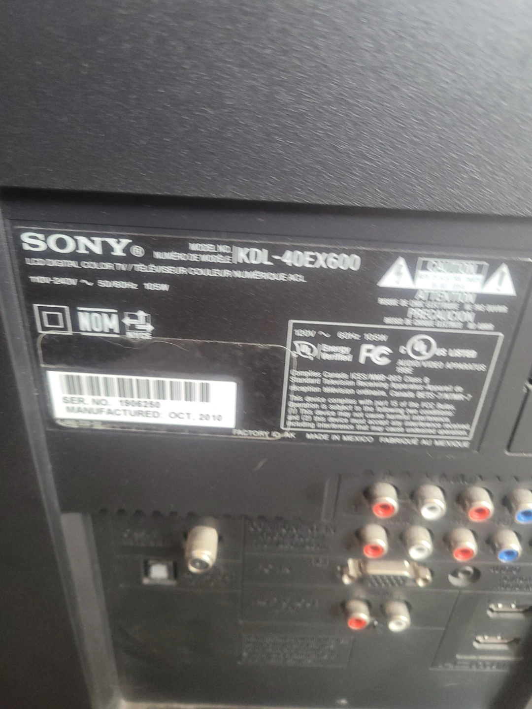 Sony KDL-40EX600 LCD Digital Colour TV - photo 2