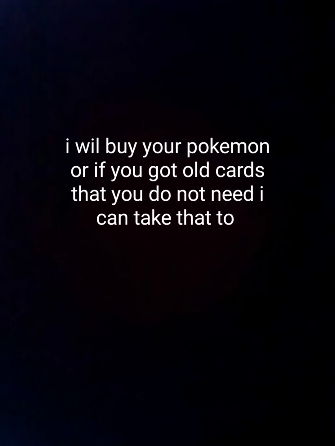 I buy pokemon cards