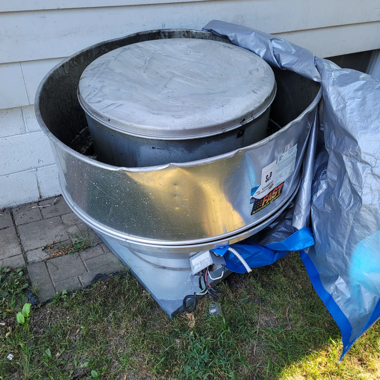 S&P Fast Kitchen Hood Exhaust Fan Unit