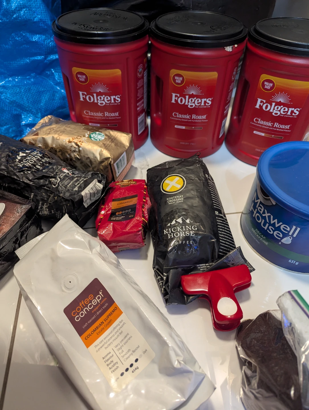 Brand new Folgers (2), new coffee bags never opened others too