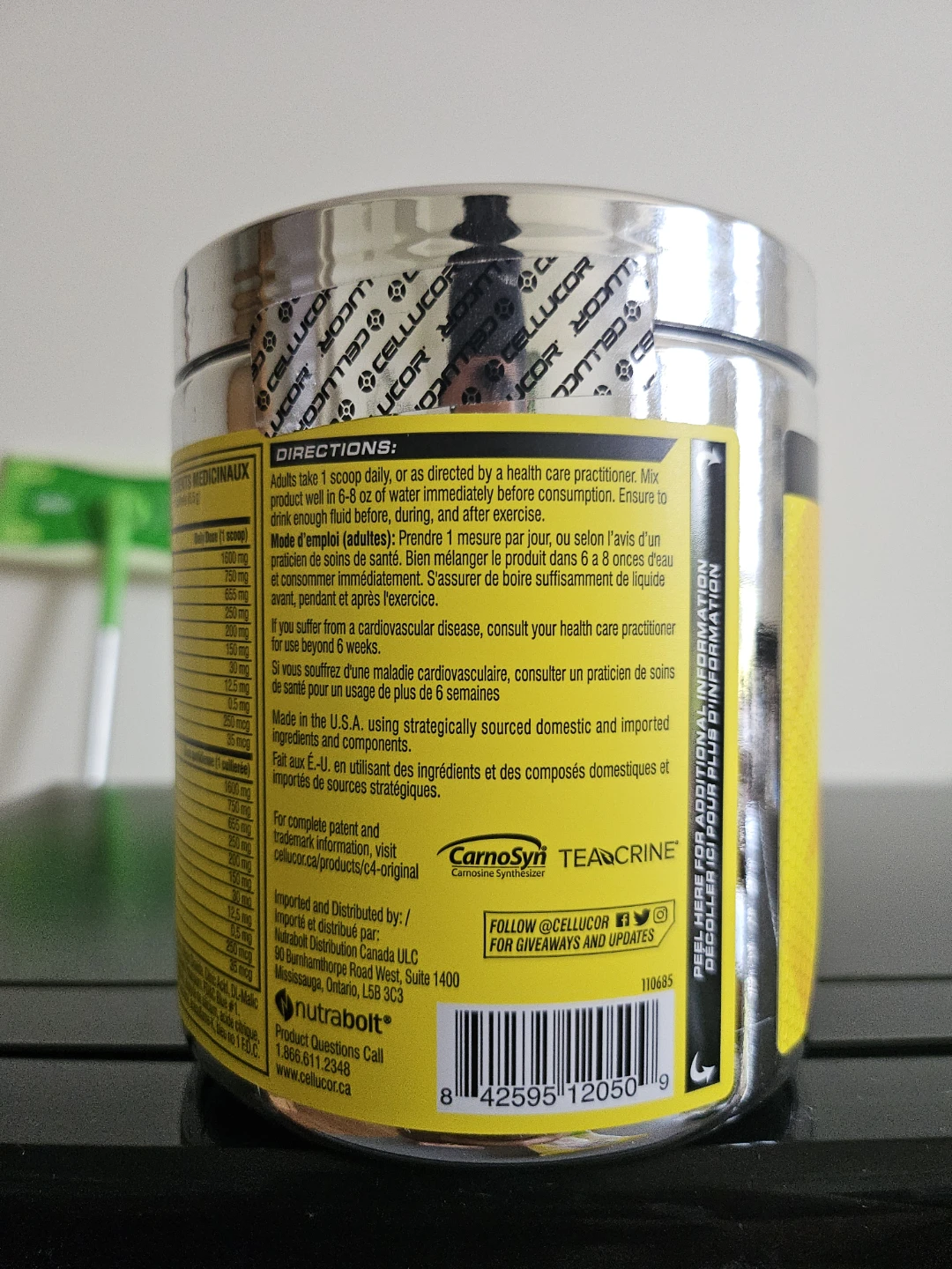 Cellucor C4 Original Pre-Workout - Icy Blue Razz (990g) - photo 4