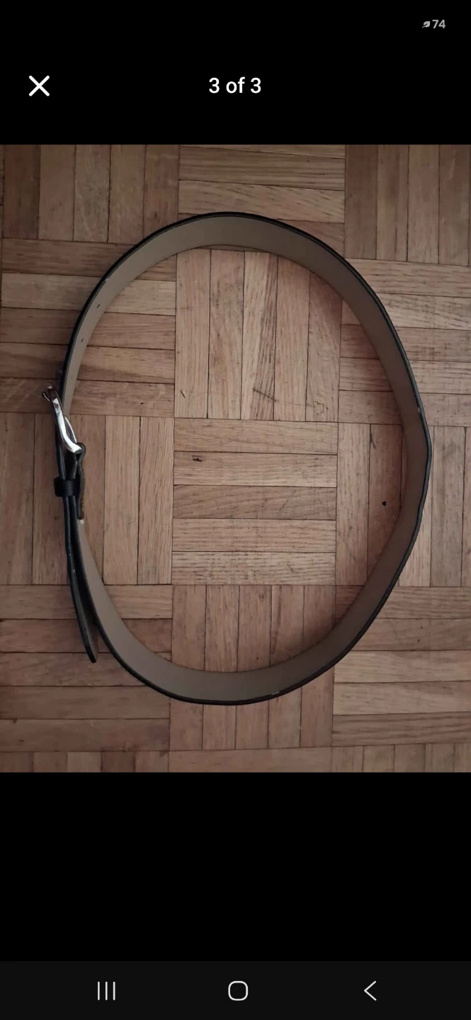 Womans Belt - Black with Sliver Embellishments - photo 3