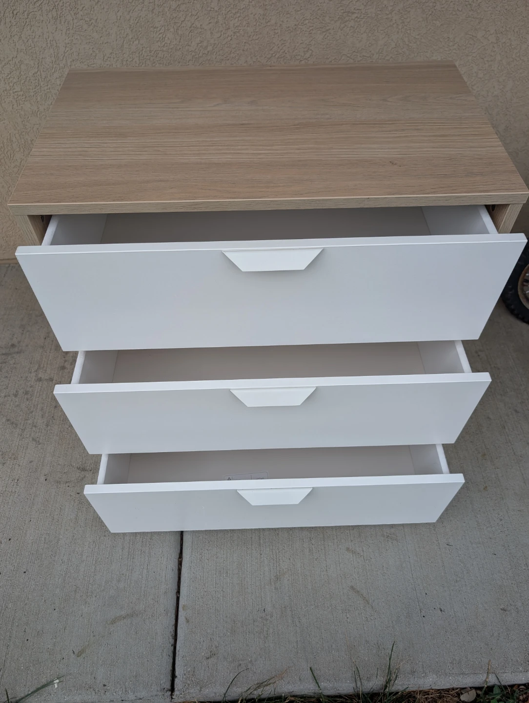 3 Drawers Wood Dresser - photo 3