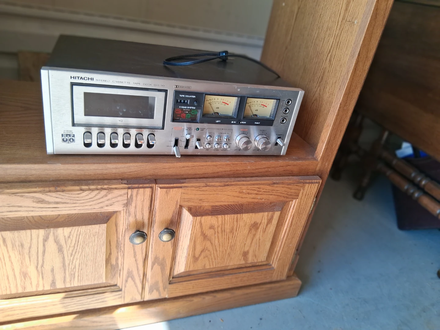 Solid Oak Entertainment Center - photo 2