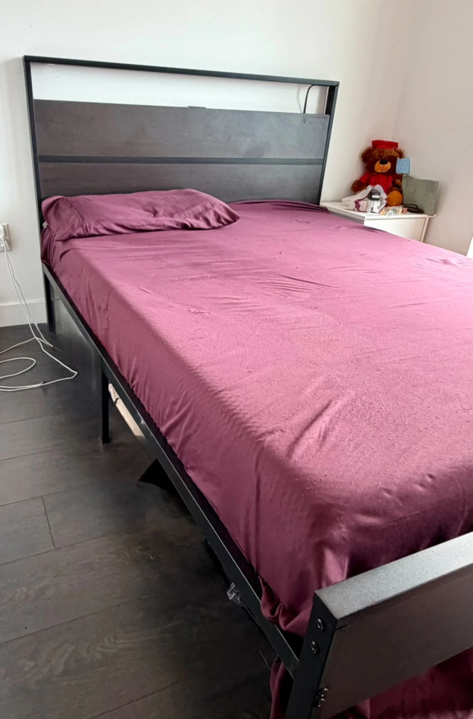 Full-Size Mattress + Bed Frame + Extras