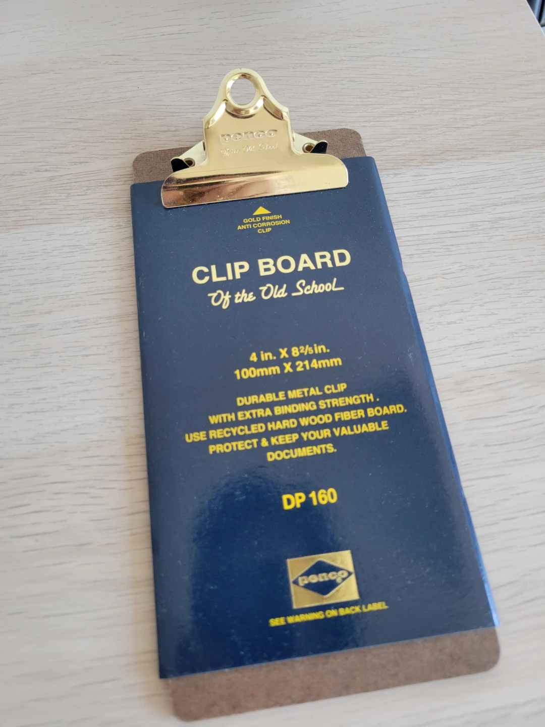 Penco Clip Board - 4 x 8.5 inches