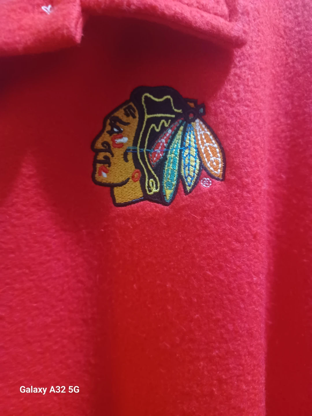 Chicka-d Ladies Blackhawks Oversized Fleece Polo Shirt XL - photo 2