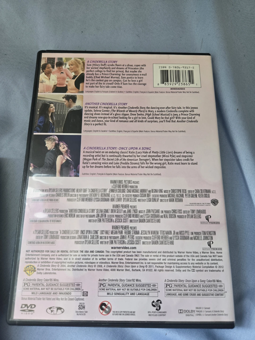 A Cinderella Story Triple Feature DVD - photo 2