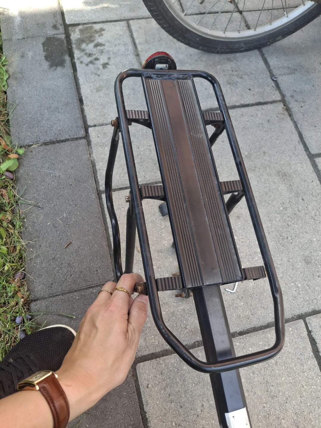 Black Bike Rear Rack - photo 3