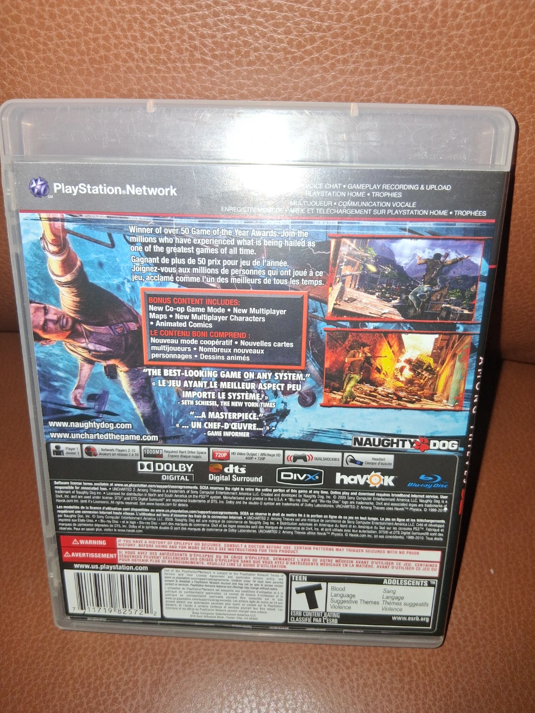 PS3 Game - Uncharted Among Theives 2 - Rated T - photo 2
