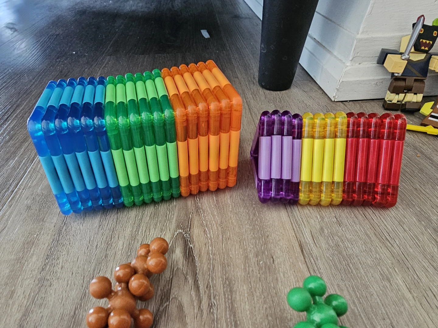 Magnetic Building Tiles & Stick Building Toy Set - photo 3