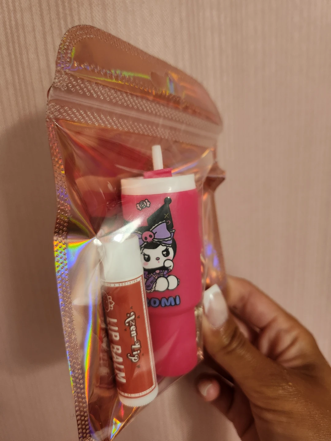 Kuromi Tumbler Keychain and Lip Balm Set - photo 2