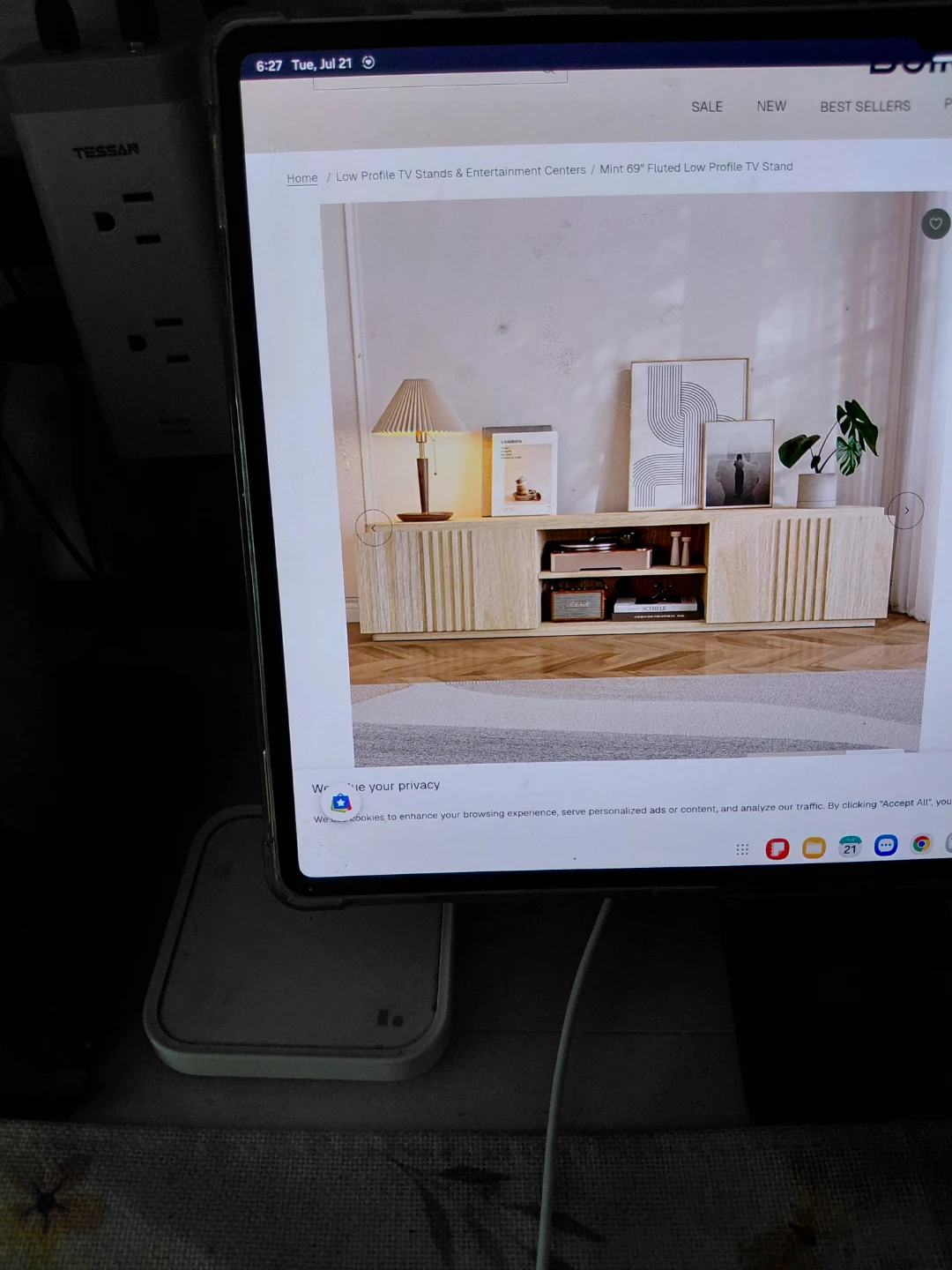 68 inch tv stand in solid wood