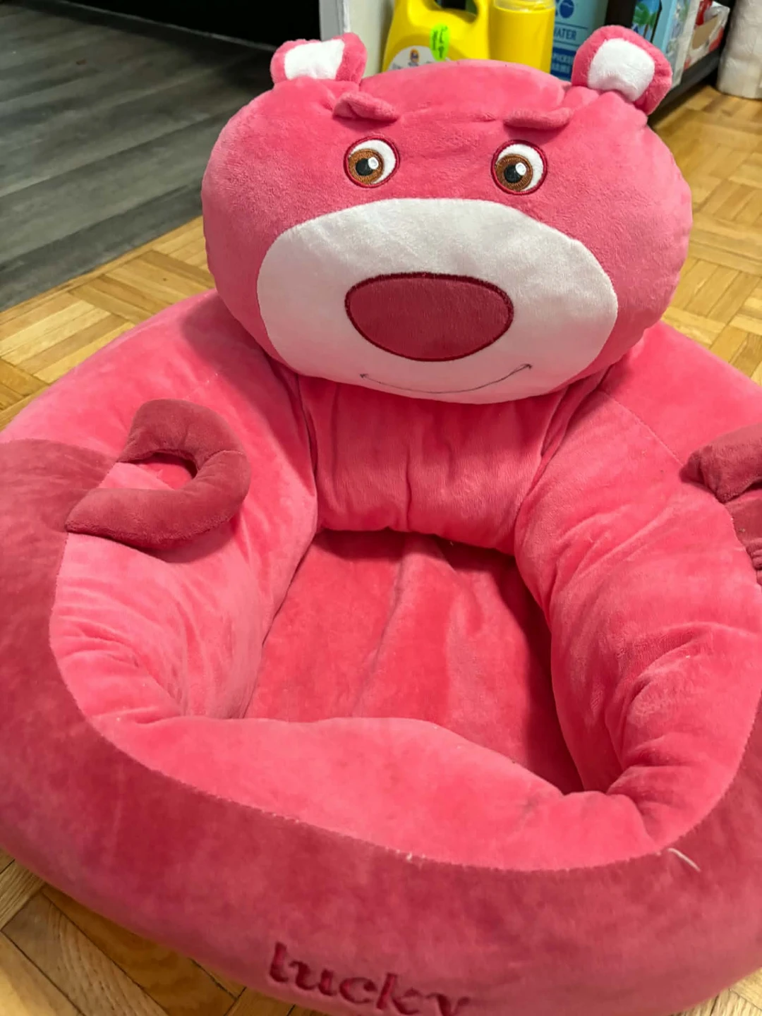 Pink Bear Plush Baby Seat - photo 2