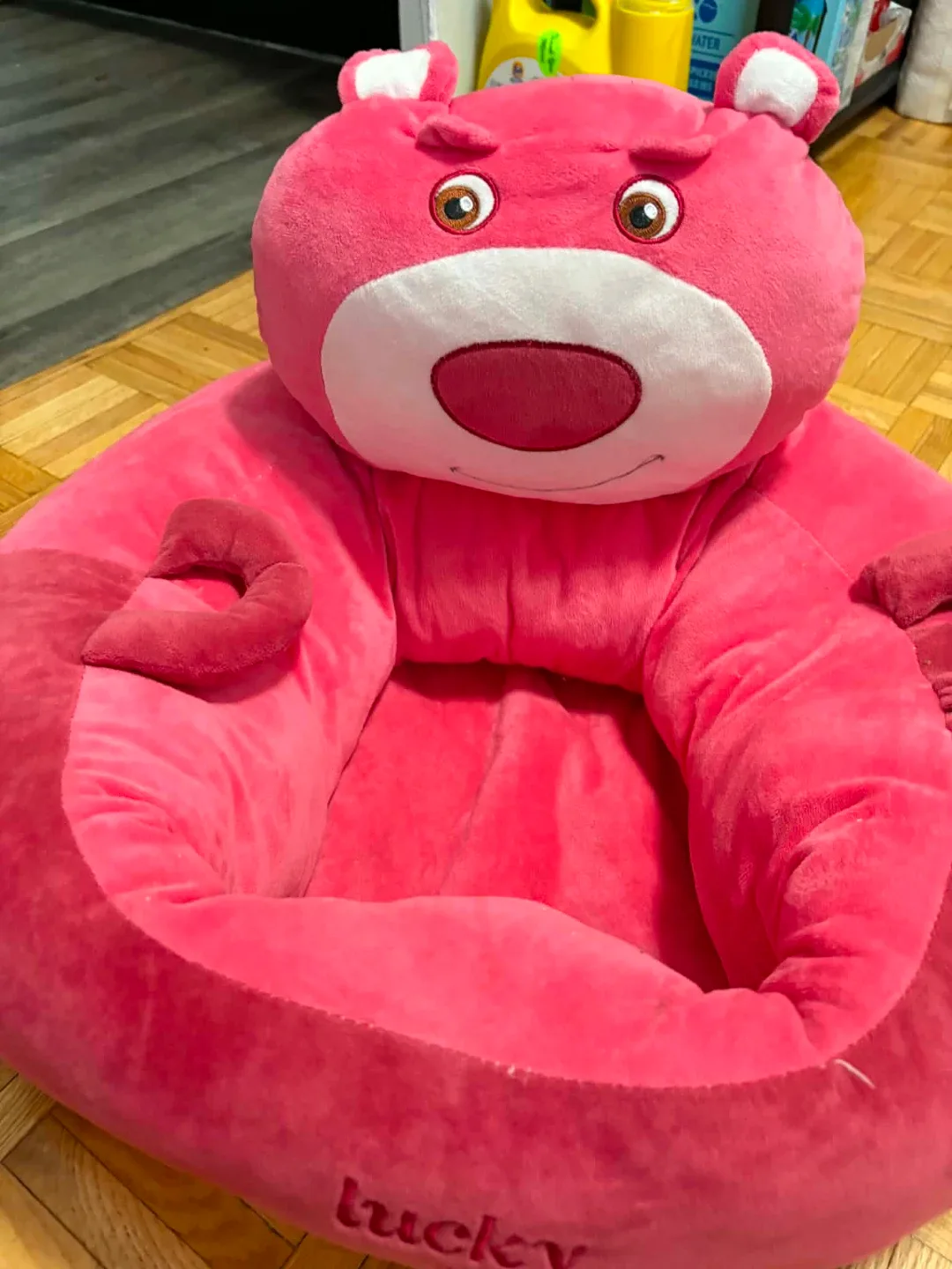 Pink Bear Plush Baby Seat - photo 2
