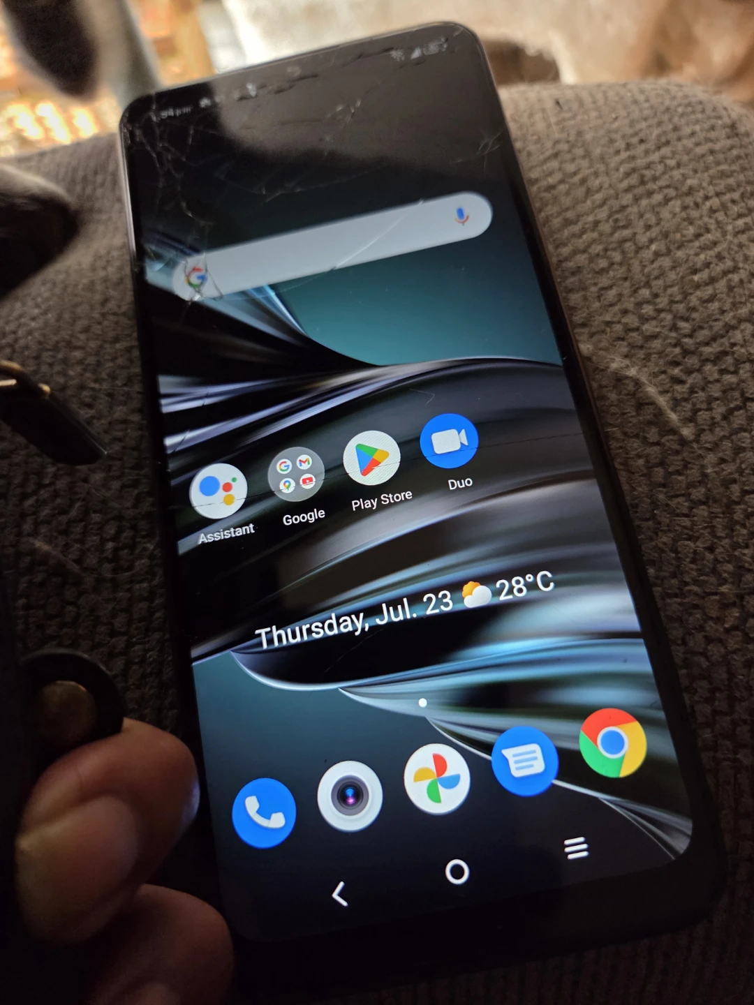 Smartphone with Cracked Screen