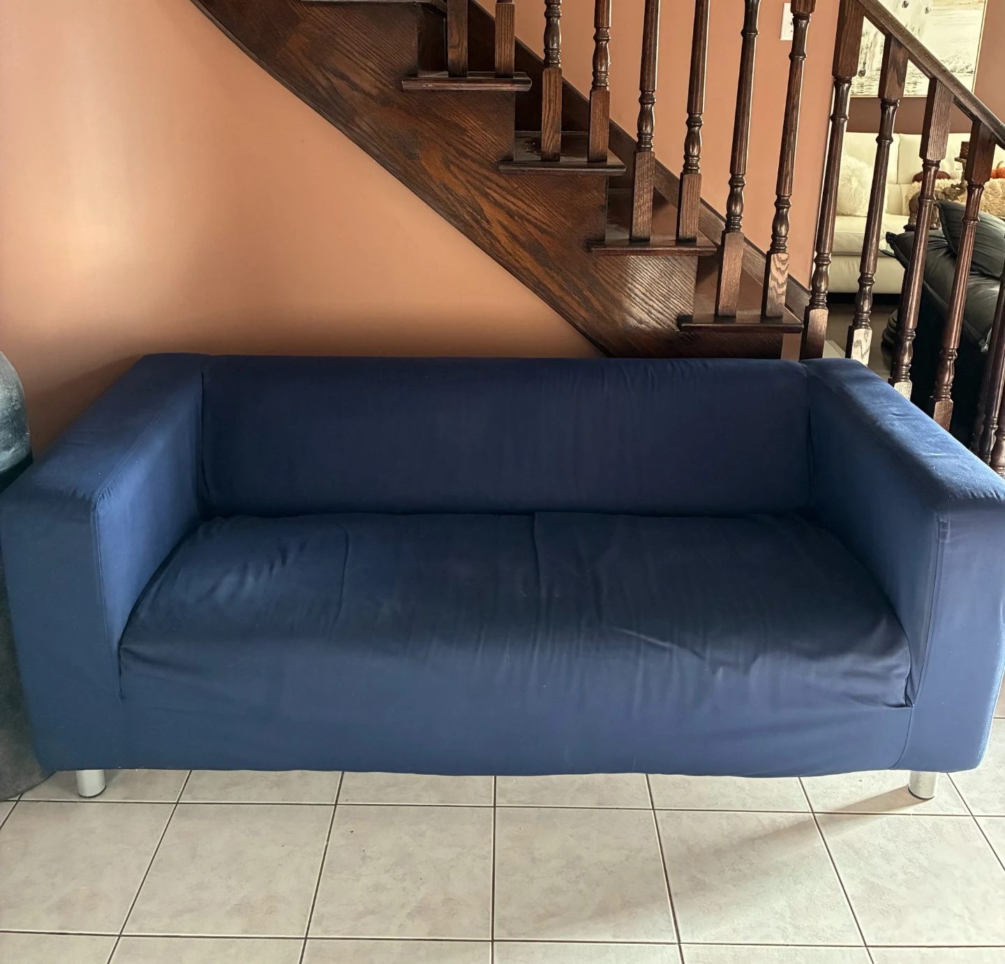 IKEA Navy Blue Sofa