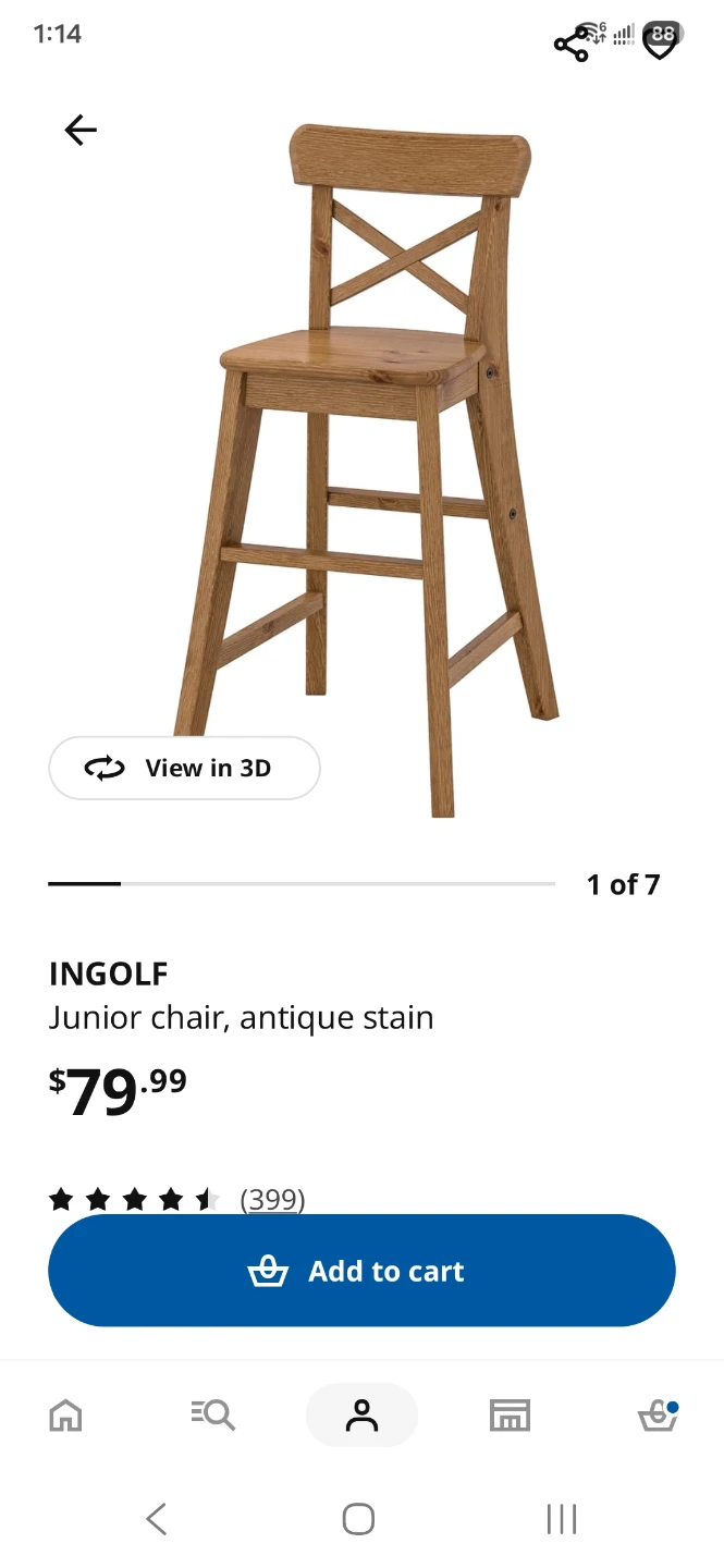 INGOLF Junior Chair, Antique Stain - photo 3