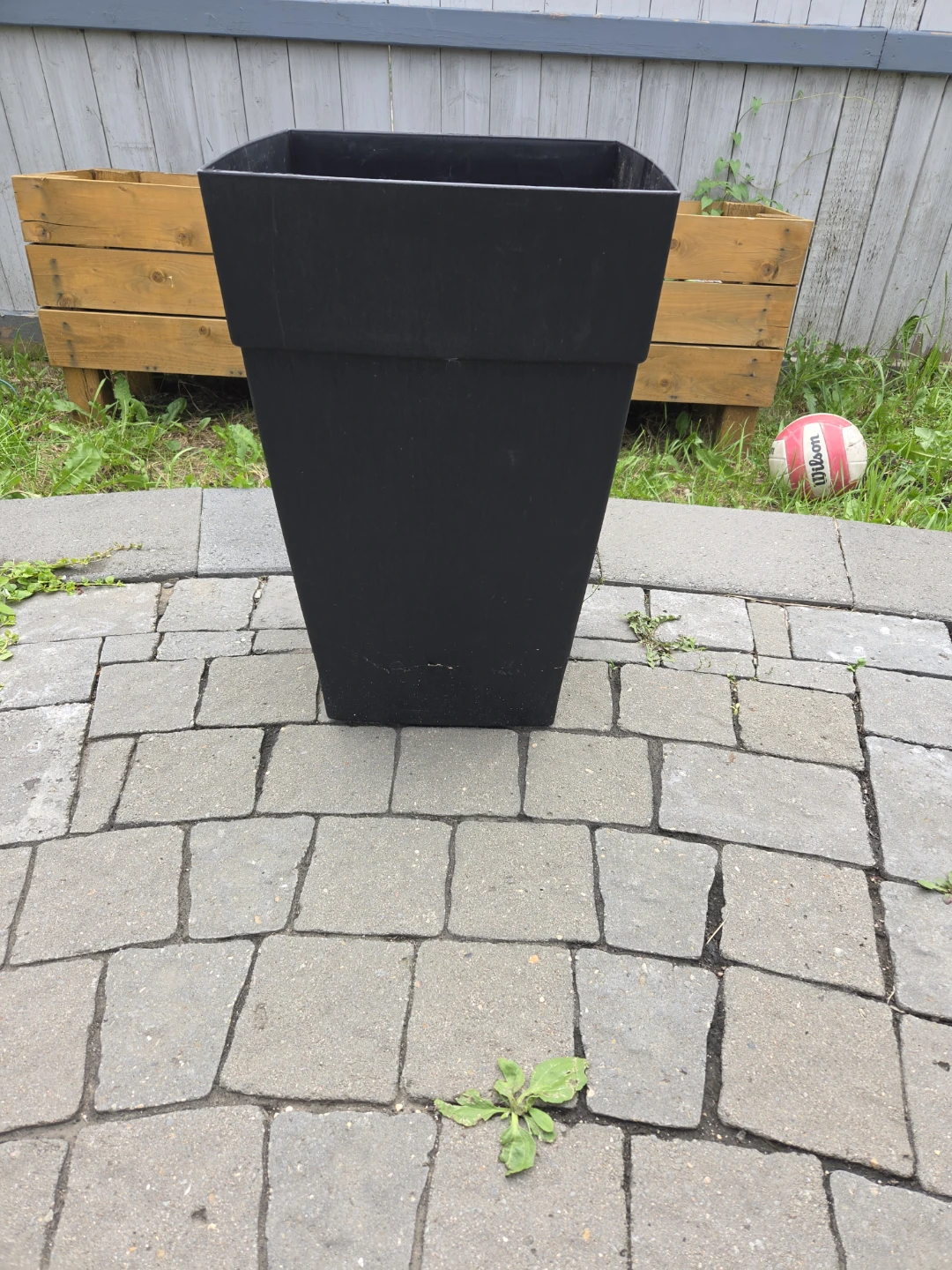 Black Square Planter Pot