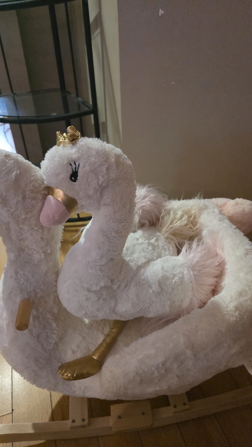 Plush Rocking Swan with Crown - photo 4